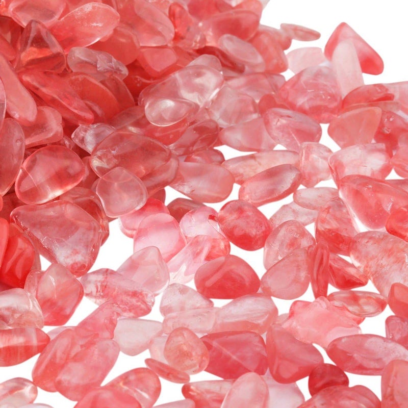 rockcloud 1 lb Cherry Quartz Small Tumbled Chips Crushed Stone Healing Reiki Crystal Jewelry Making Home Decoration - Image 4